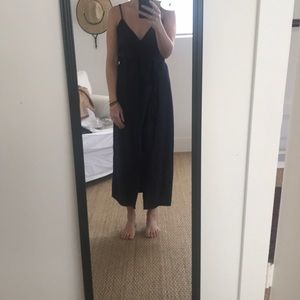 Reformation linen wrap dress